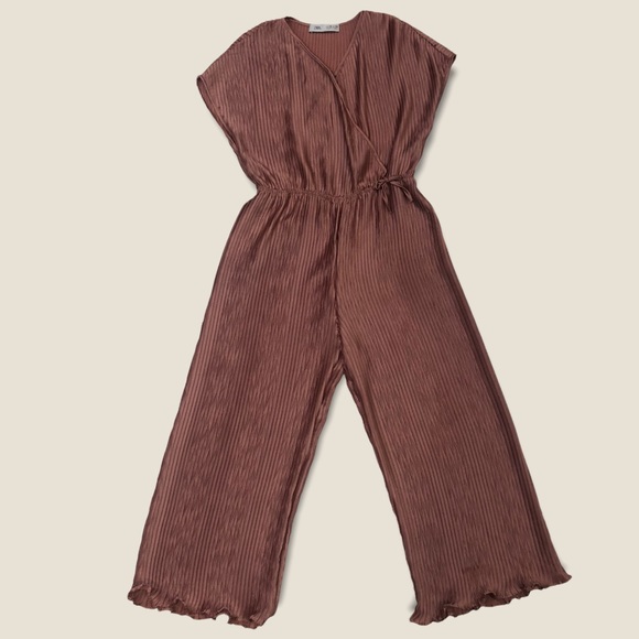 Zara Rose Gold Girls Jumpsuit Size 10 - Picture 2 of 7